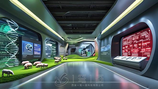 农业开云APP 开云官网入口大学智能化生猪育种科教基地设计多媒体互动动物育种建设方案(图4)